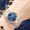 Women's Alloy Waterproof Quartz Watch Business Style Round Dial