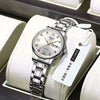 Women's Alloy Waterproof Quartz Watch Business Style Round Dial
