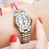 Women's Alloy Waterproof Quartz Watch Business Style Round Dial