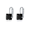 Women's Alloy Zircon Stud Earrings Rhombus Shape Electroplated Fashion Ear Buckles