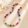Women's Ancient Style Geometric Resin Beaded Necklace With Electroplated Detail Fashion Clavicle Chain Jewelry