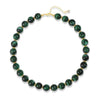 Women's Ancient Style Geometric Resin Beaded Necklace With Electroplated Detail Fashion Clavicle Chain Jewelry