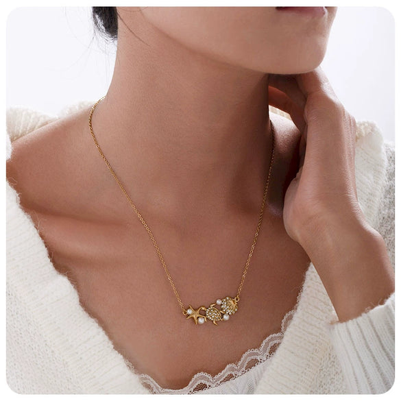 Women's Animals Pattern Stainless Steel Titanium Steel Electroplating Necklace