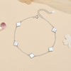 Women's Anklet S925 Sterling Silver Geometric Pattern