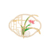 Women's Antique Orchid Alloy Brooch With Pearl Temperament And Electroplating Treatment