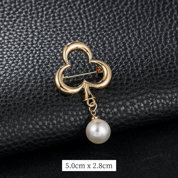 Women's Antislip Alloy Brooch With Flower Pattern And Electroplating Treatment