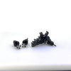 Women's Asymmetric Copper Electroplated Zircon Ear Cuff Clip Earrings With Microinlaid Fashion Jewelry