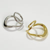 Women's Asymmetrical Face S925 Sterling Silver Ear Clip With Electroplating