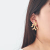 Women's Asymmetrical Fashion Geometric Zinc Alloy Earrings With Electroplating