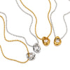 Women's Asymmetrical Geometric Pearlstudded Stainless Steel Necklace With Electroplated Finish Understated And Versatile Regular Chain Jewelry