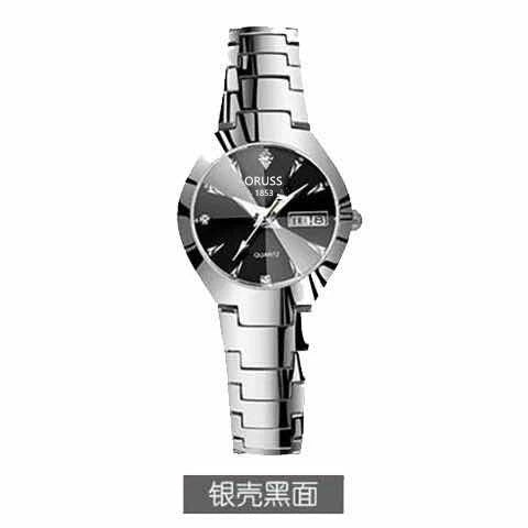 Women's Automatic Movement Watch Alloy Case And Strap Mineral Strengthened Glass Mirror Business Style Luminous Waterproof