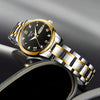 Women's Automatic Movement Watch Steel Case And Strap Round Dial Waterproof Luminous