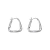 Women's Autumn And Winter Elegant Niche French Earrings Metal Geometric Electroplated Ear Studs