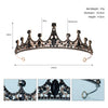 Women's Baroque Rhinestone Crown Alloy Headband Bridal Hair Accessory For Wedding And Photography