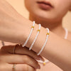 Women's Beaded Necklace Bracelet With 316L Stainless Steel Pendant In Baroque Style And Electroplating Treatment