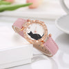 Women's Belt Watch Alloy Case Imitation Leather Strap Stainless Steel Clasp Round Dial Leisure Style