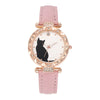 Women's Belt Watch Alloy Case Imitation Leather Strap Stainless Steel Clasp Round Dial Leisure Style