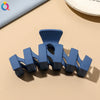 Women's Blue Frosted Plastic Hair Claw Clip Handmade Shark Hairpin Versatile Hair Accessory