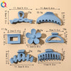 Women's Blue Frosted Plastic Hair Claw Clip Handmade Shark Hairpin Versatile Hair Accessory