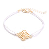 Women's Bohemian Geometric Alloy Beaded Chain Bracelet Set With Electroplated Finish And Artificial Gemstone Inlay Fashion Jewelry