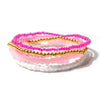 Women's Bohemian Handmade Pearl Geometric Multilayer Elastic Beaded Bracelet