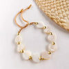 Women's Bohemian Natural Shell Handwoven Geometric Fivepointed Star Beaded Love Bracelet Jewelry