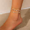 Women's Bohemian Plastic And Resin Anklet With Ocean Wind Shell Starfish Turtle And Animal Patterns