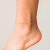 Women's Bohemian Stainless Steel Layered Anklet Simple Fashion Geometric Beach Jewelry