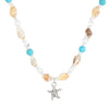 Women's Bohemian Starfish Conch Beaded Shell Clavicle Chain Handmade Alloy Necklace