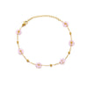 Women's Bohemian Style Colorful Flower Anklet Jewelry Stainless Steel And Resin