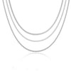 Women's Bohemian Style Electroplated Alloy Blade Chain Choker Necklace With Stacked Flat Chain Design