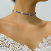 Women's Bohemian Style Handmade Daisy Flower Beaded Collarbone Necklace With Rice Beads And Ball Chain