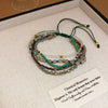 Women's Bohemian Style Handmade Multi Layer Rice Beads Geometric Bracelet Jewelry