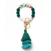 Women's Bohemian Style Silicone Round Bead Tassel Bracelet