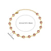 Women's Bohemian Style Stainless Steel And Gold Geometric Kanklet With 18K Gold Plated Chain