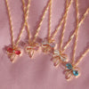 Women's Bow Style Copper And 925 Silver Electroplated Necklace