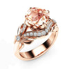 Women's Bow Zircon Copper Rose Gold Plated Ring