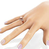 Women's Bow Zircon Copper Rose Gold Plated Ring