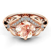 Women's Bow Zircon Copper Rose Gold Plated Ring
