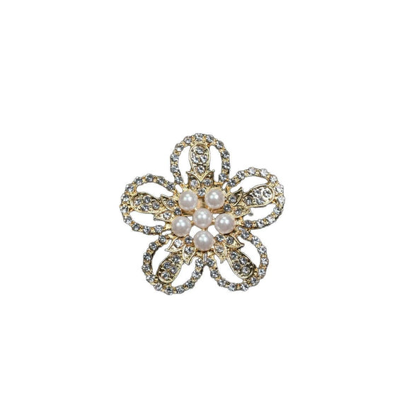 Women's Bowknot Leaf Pattern Zinc Alloy Brooch With Electroplating Process