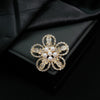 Women's Bowknot Leaf Pattern Zinc Alloy Brooch With Electroplating Process