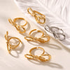 Women's Bowknot Open Ring Copper 18K Gold Plated French Style