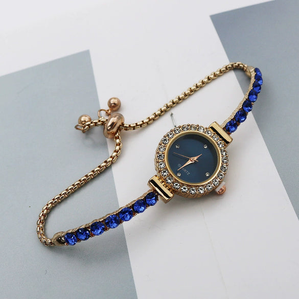 Women's Bracelet Watch Alloy Case Stainless Steel Strap Round Dial Leisure Style