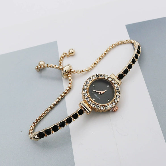 Women's Bracelet Watch Alloy Case Stainless Steel Strap Round Dial Leisure Style