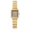 Women's Bracelet Watch Alloy Case Steel Strap Rectangle Dial Rhinestone Gypsophila Design