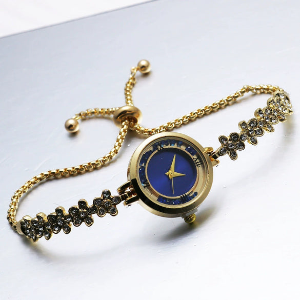 Women's Bracelet Watch Leisure Style Alloy Case Stainless Steel Strap Round Dial