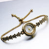 Women's Bracelet Watch Leisure Style Alloy Case Stainless Steel Strap Round Dial