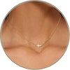 Women's Brass Cross Pendant Necklace With Regular Chain Trendy Clavicle Chain Electroplated Personality Style Jewelry