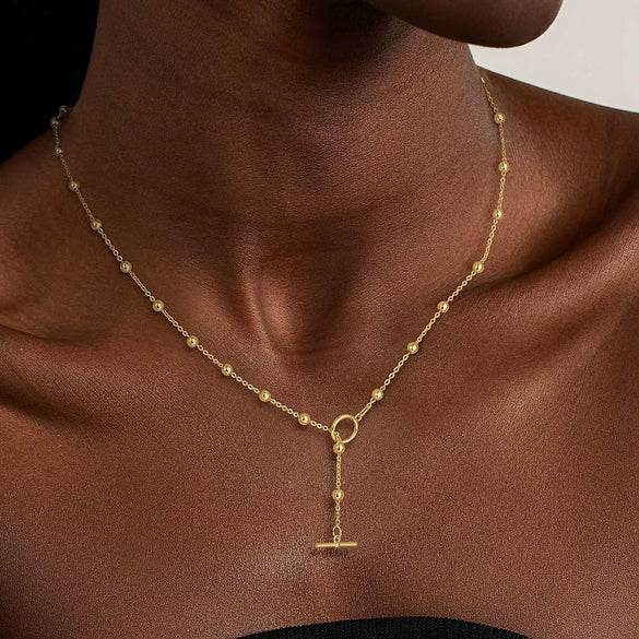 Women's Brass Geometric Layered Choker Necklace With Cuban Chain Electroplated Trendy Hip Hop Jewelry