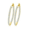 Women's Brass Plated Platinum Geometric Circle Earrings